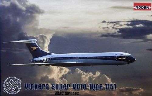 Vickers Super VC-10 Type 1151 BOAC - 1/144 Scale (ROD313)(Roden)