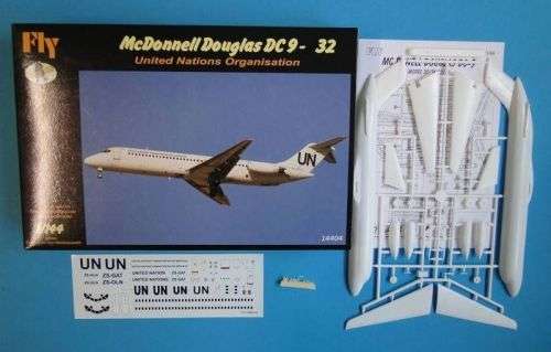MDD DC-9-32 United Nations - 1/144 Scale (FLY14404)(Fly Models)