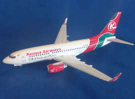 Boeing 737-700 Kenya Airways - 1/200 Scale (AC2737008)(TAS6098)(Aviation 200)