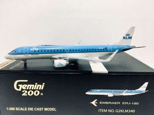 Embraer ERJ-190 KLM City Hopper - 1/200 Scale (G2KLM340)(TAS6033)(Gemini Jets)