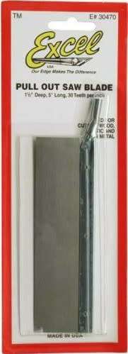 Pull Out Saw Blade (1.5`: deep, 5` long, 30 teeth per inch) (EXC30470)(Excel)