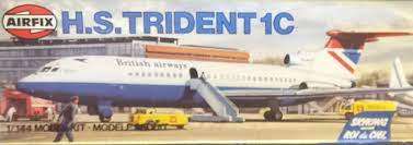 HS.121 Trident 1C British Airways - 1/144 Scale (A03174-9)(TAS5068)(Airfix)