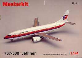 Boeing 737-300 United Airlines - 1/144 Scale (Masterkit)(98-012)(TAS5059)