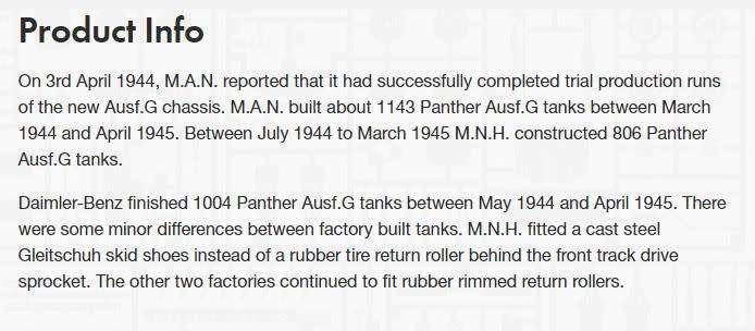 Phanther AUSF.G - 1/35 Scale (Airfix A1352)