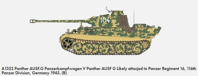 Phanther AUSF.G - 1/35 Scale (Airfix A1352)