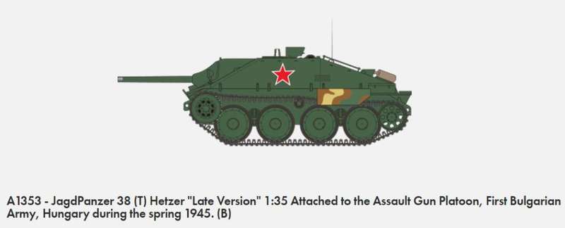 Jagdpanzer 38 Tonne Hertzer Late Version - 1/35 Scale (Airfix A1353)