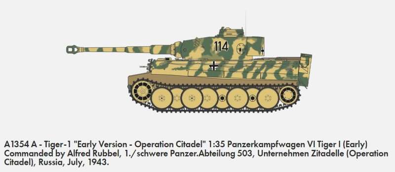 Tiger 1 Early Version Operation Citadel - 1/35 Scale (Airfix A1354)