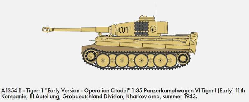 Tiger 1 Early Version Operation Citadel - 1/35 Scale (Airfix A1354)
