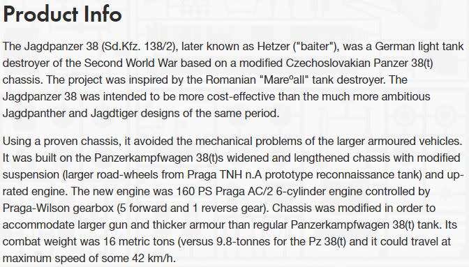 Jagdpanzer 38 Tonne Hertz Early Version - 1/35 Scale (Airfix A1355)