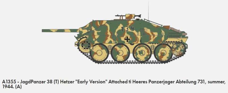 Jagdpanzer 38 Tonne Hertz Early Version - 1/35 Scale (Airfix A1355)