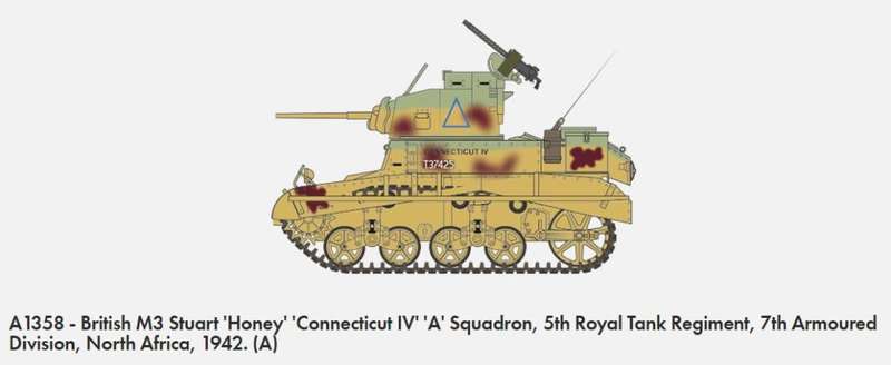 M3 Stuart honey - 1/35 Scale (Airfix A1358)