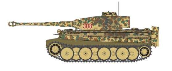 Tiger 1 Mid Version - 1/35 Scale (Airfix A1359)