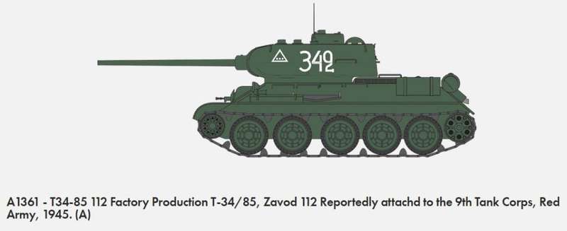 T34-855 112 Factory Production - 1/35 Scale (Airfix A1361)