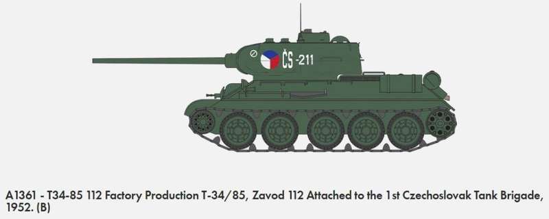 T34-855 112 Factory Production - 1/35 Scale (Airfix A1361)
