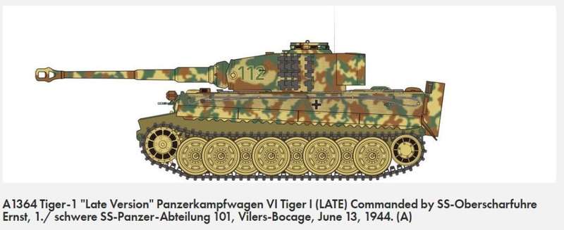 Tiger 1 Late Version - 1/35 Scale (Airfix A1364)