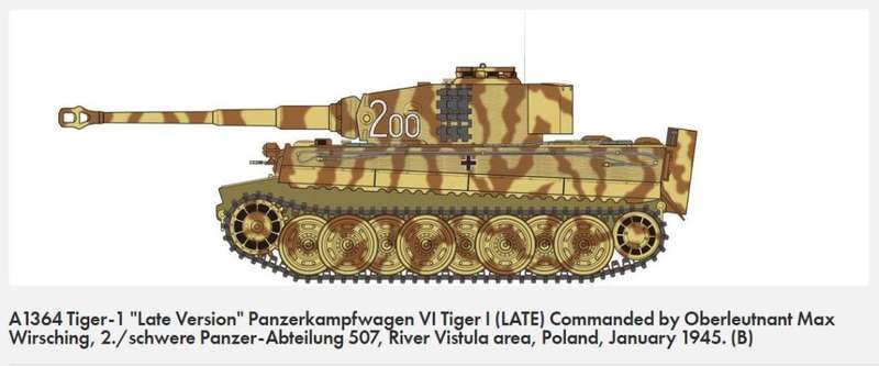 Tiger 1 Late Version - 1/35 Scale (Airfix A1364)