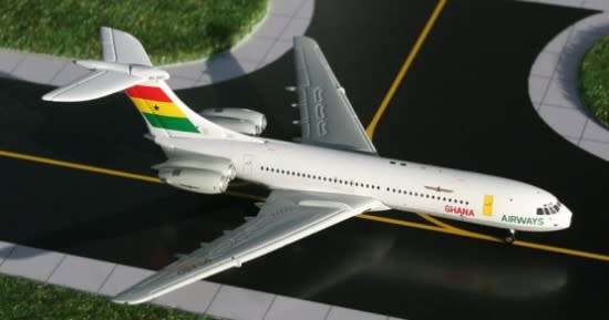 Vickers Standard VC-10 Ghana Airways - 1/400 Scale (GJGHA689)(Gemini Jets)
