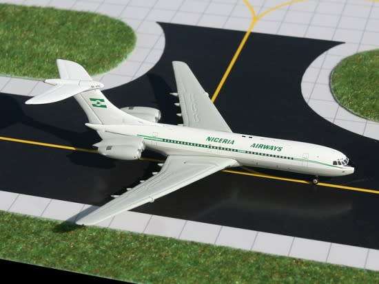 Vickers Standard VC-10 Nigeria Airways - 1/400 Scale (GJNGA690)(TAS4247)(Gemini Jets)
