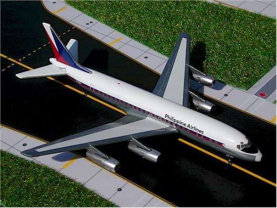 Douglas DC-8-53 Philippine Airlines - 1/400 Scale (GJPAL193)(TAS007579)(Gemini Jets)