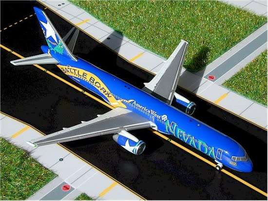 Boeing 757-200 America West Airlines - 1/400 Scale (GJAWE252)(TAS008295)(Gemini Jets)
