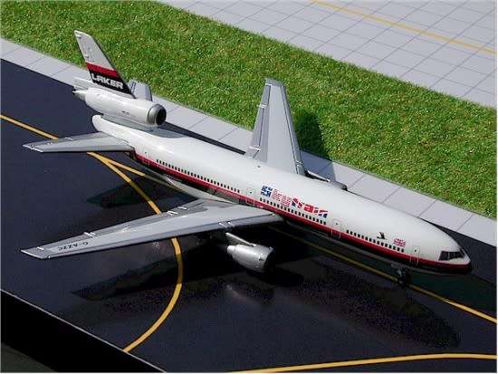 Douglas DC-10-10 Laker Skytrain - 1/400 Scale (GJLKR177)(TAS4207)(Gemini Jets)