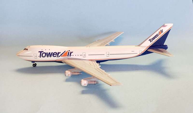 Boeing 747-100 Tower Air - 1/400 Scale (GJTOW057)(TAS008232)(Gemini Jets)