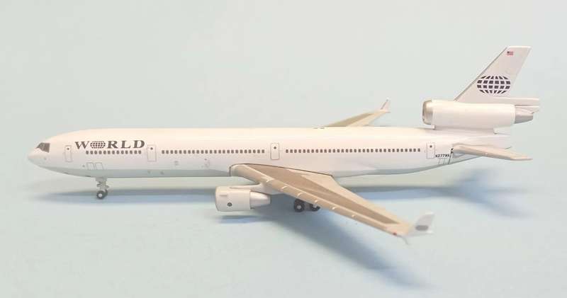 McDonnell Douglas MD-11 World Airways - 1/400 Scale (GJWOA152)(TAS7066)(Gemini Jets)