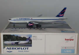 Boeing 777-200 Aeroflot - 1/500 Scale (HW506571)(Herpa Wings)