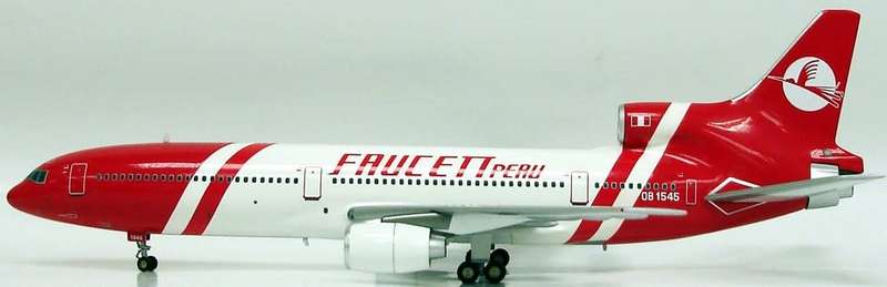 Lockheed L-1011-1 TriStar Faucett Peru - 1/500 Scale (HW512916)(Herpa Wings)