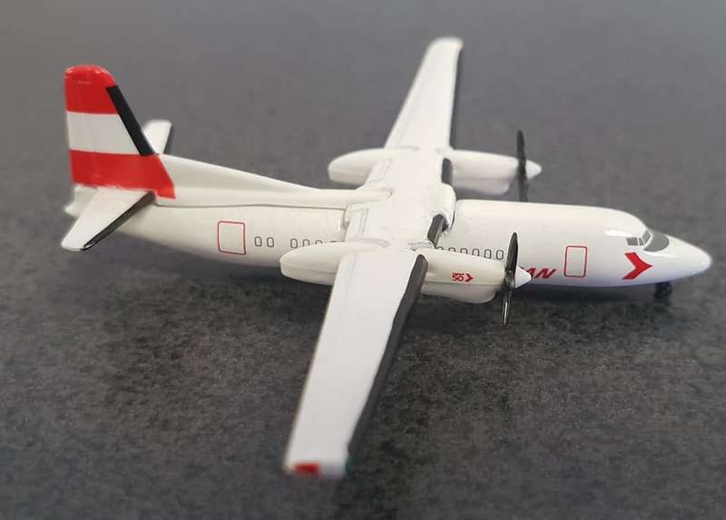 Fokker 50 Austrian Airlines - 1/500 Scale (HW509237)(Herpa Wings)