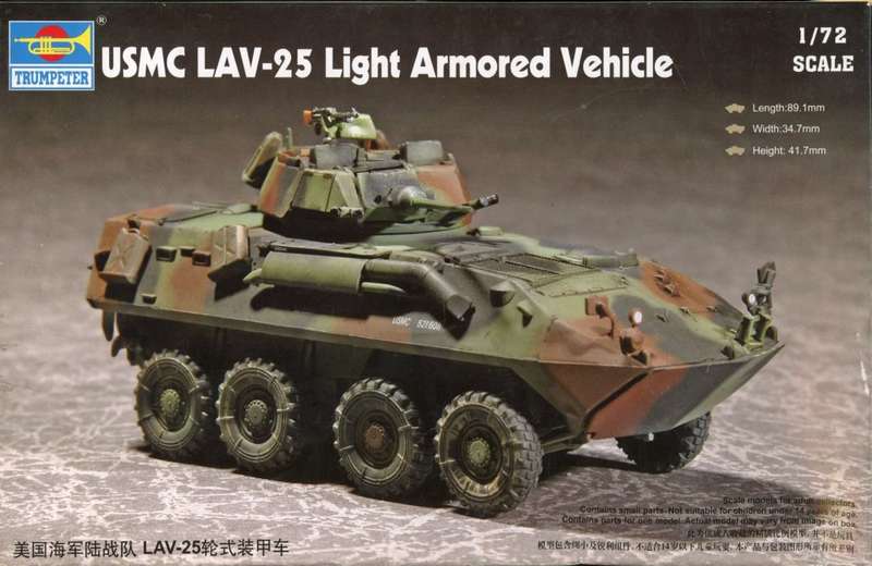 USMC LAV-25 - 1/72 Scale (TRUMP07268)(Trumpeter)