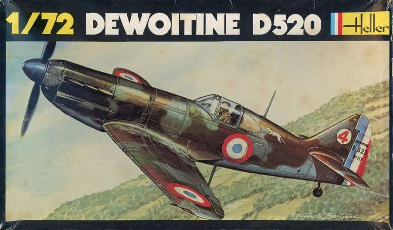 Dewoitine D520 - 1/72 Scale (HEL212)(Heller)