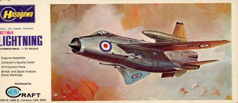 BAC Lightning F.Mk.6 - 1/72 Scale (JS-019)(Hasegawa)