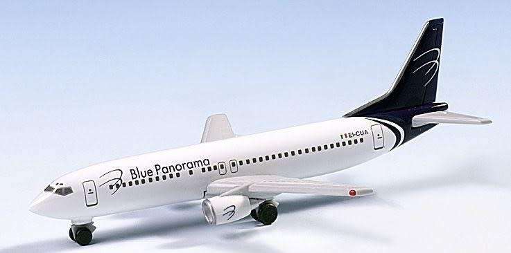 Boeing 737-400 Blue Panorama - 1/500 Scale (HW501347)(Herpa Wings)