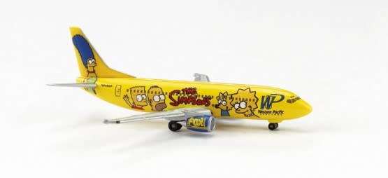 Boeing 737-300 Simpsons Western Pacific - 1/500 Scale (HW500470)(TAS009311)(Herpa Wings)