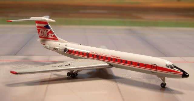 Tupolev Tu-134A CSA Czechoslovak Airlines - 1/500 Scale (HW514347)(Herpa Wings)
