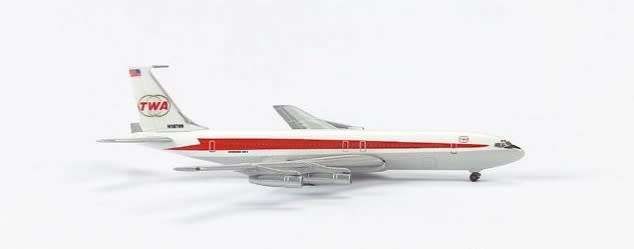 Boeing 707-300 TWA - 1/500 Scale (HW510264)(Herpa Wings)