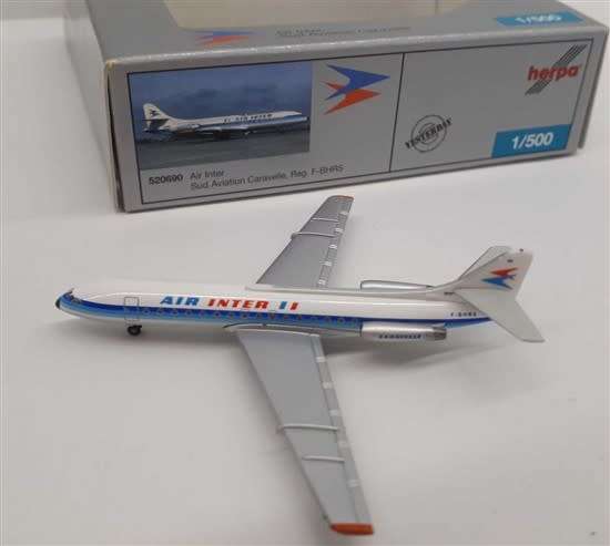 Sud SE.210 Caravelle Air Inter - 1/500 Scale (HW520690)(Herpa Wings)