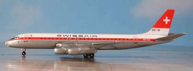 Douglas DC-8-53 Swissair - 1/500 Scale (HW514996)(Herpa Wings)
