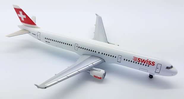 Airbus A321 Swiss International - 1/500 Scale (HW508773)(Herpa Wings)