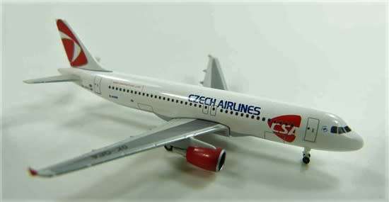 Airbus A320 Czech Airlines - 1/500 Scale (HW509565)(TAS017714)(Herpa Wings)