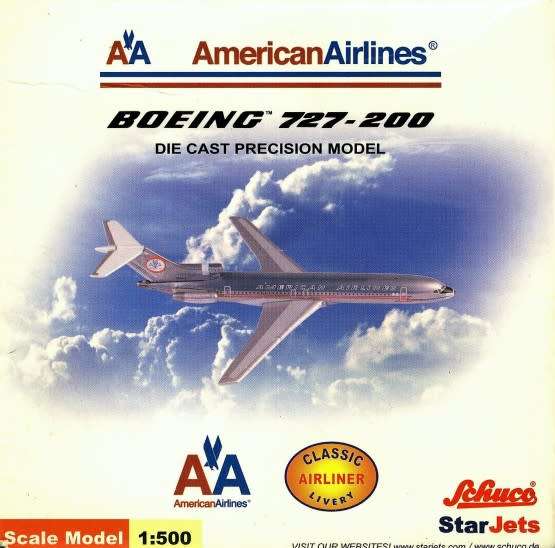 Boeing 727-200 American Airlines - 1/500 Scale (SJAAL184)(StarJets)