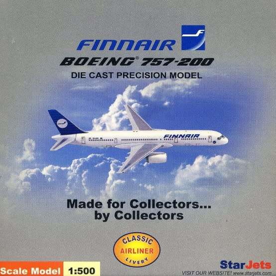 Boeing 757-200 Finnair - 1/500 Scale (SJFIN076)(TAS006984)(StarJets)
