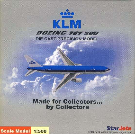 Boeing 767-300 KLM - 1/500 Scale (SJKLM026)(TAS006974)(StarJets)