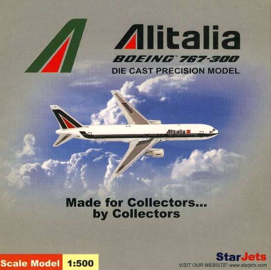 Boeing 767-300 Alitalia - 1/500 Scale (SJAZA092)(TAS013978)(StarJets)