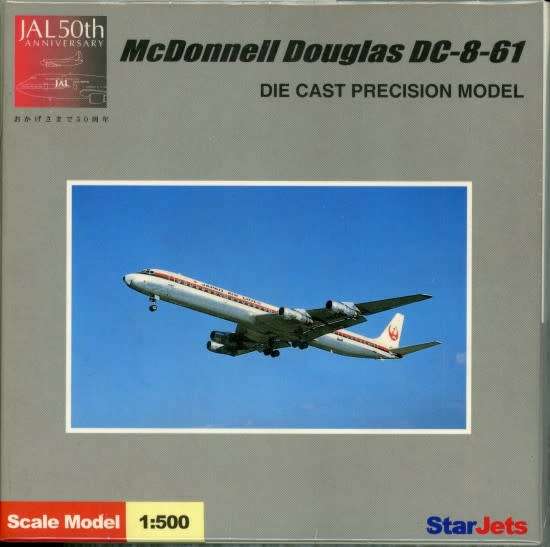 McDonnell Douglas DC-8-61 JAL 50th - 1/500 Scale (SJJAL066)(StarJets)