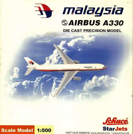 Airbus A330 Malaysia Airlines - 1/500 Scale (SJMAS171)(TAS007323)(StarJets)