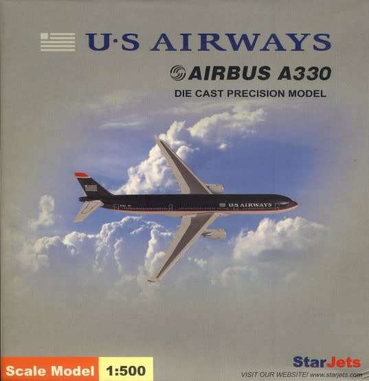 Airbus A330 US Airways - 1/500 Scale (SJUSA156)(TAS007221)(StarJets)