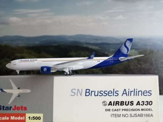 Airbus A330-300 SN Brussels Airlines - 1/500 Scale (SJSAB166A)(TAS007244)(StarJets)