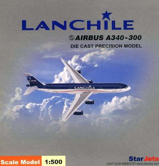 Airbus A340-300 LAN Chile - 1/500 Scale (SJLAN104)(TAS006912)(StarJets)